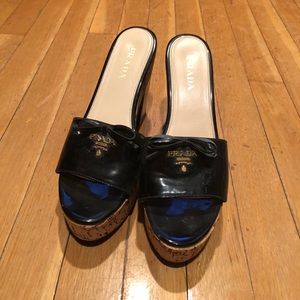 Prada platform slide